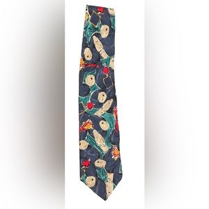 Christmas Tie Stefano Milano 100% Silk, Italian, Abstract Design